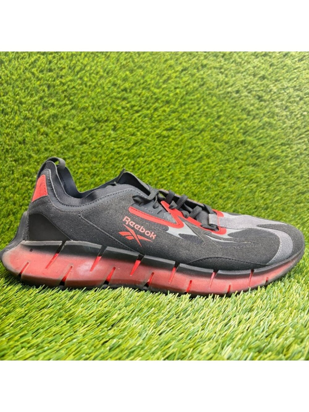 Reebok Zig Kinetica Concept Type 2 Mens Size 11.5 Black Running Shoes Sneakers